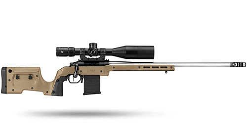 Le MDT XRS est un système complet, prêt à l'emploi pour ta Remington 700. Pas de pièces AR nécessaires, ajustable et sans bedding.